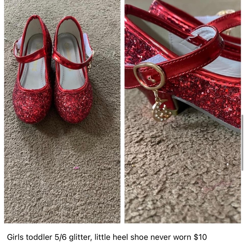 Glitter girl shoes